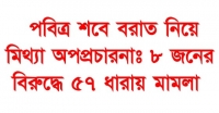 পবিত্র শবে বরাত নিয়ে মিথ্যা অপপ্রচারনাঃ ঢাকায় ৮ জনের বিরুদ্ধে ৫৭ ধারায় মামলা