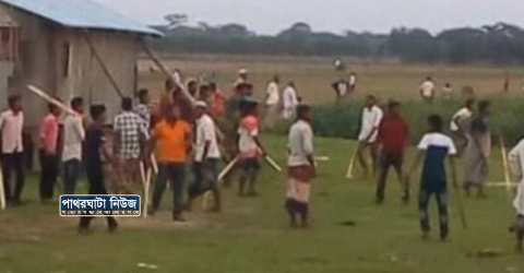 তালতলীতে নির্বাচনী সহিংসতায় দুইগ্রুপে সংঘর্ষ আহত ৩০