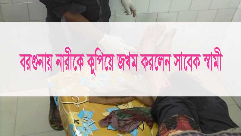 বরগুনায় নারীকে কুপিয়ে জখম করলেন সাবেক স্বামী