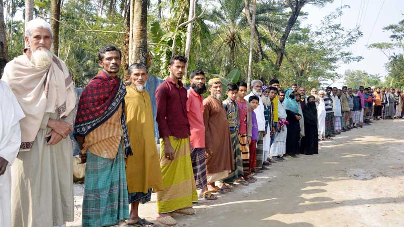 মানববন্ধনের একাংশ