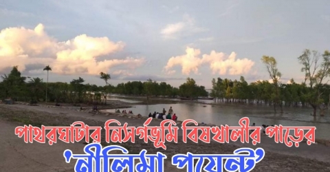 পাথরঘাটার নিসর্গভূমি বিষখালীর পাড়ের ‘নীলিমা পয়েন্ট’