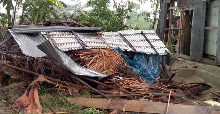 টর্নেডোতে উড়ে গেল অর্ধশতাধিক ঘরবাড়ি