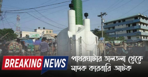 পাথরঘাটার তালতলা থেকে মাদক কারবারি আটক